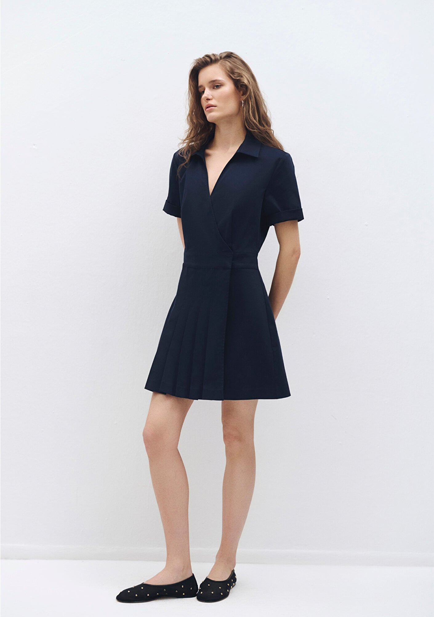  Mavi Polo Yaka Lacivert Elbise 1310628-82318