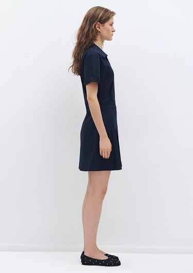  Mavi Polo Yaka Lacivert Elbise 1310628-82318