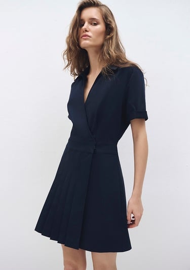  Mavi Polo Yaka Lacivert Elbise 1310628-82318