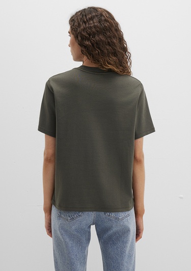  Mavi Mavi Logo Baskılı Yeşil Tişört Loose Fit / Bol Rahat Kesim 1612829-71553