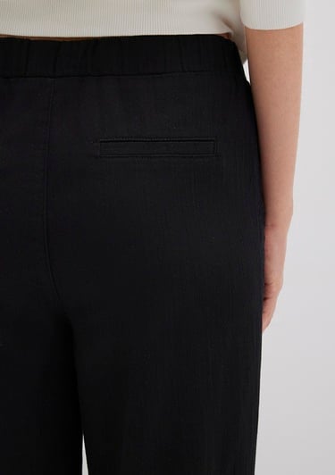  Mavi Beli Bağcıklı Siyah  Pantolon 1010945-900