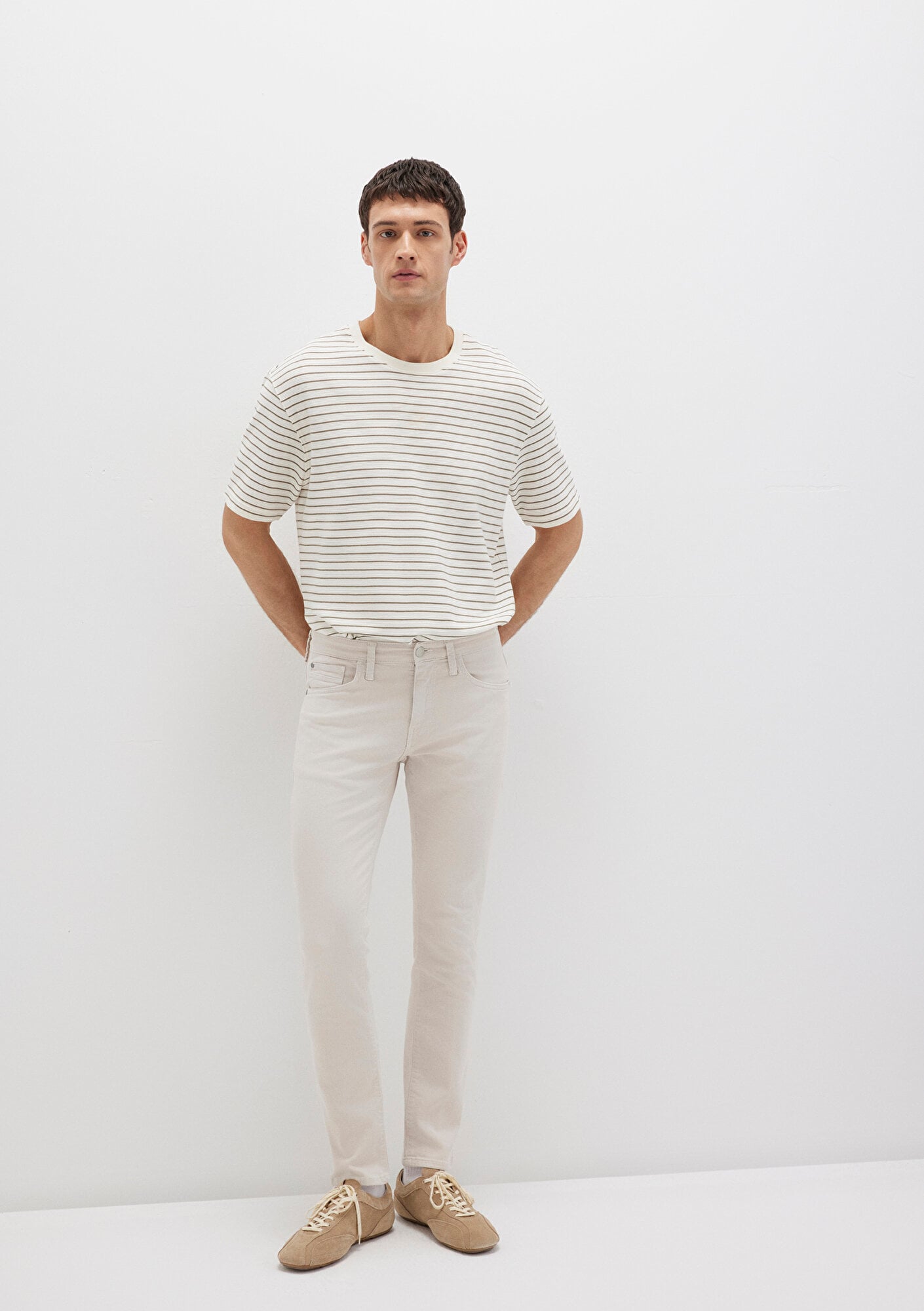  Mavi Jake Ekru Comfort Gabardin Pantolon 0042222763