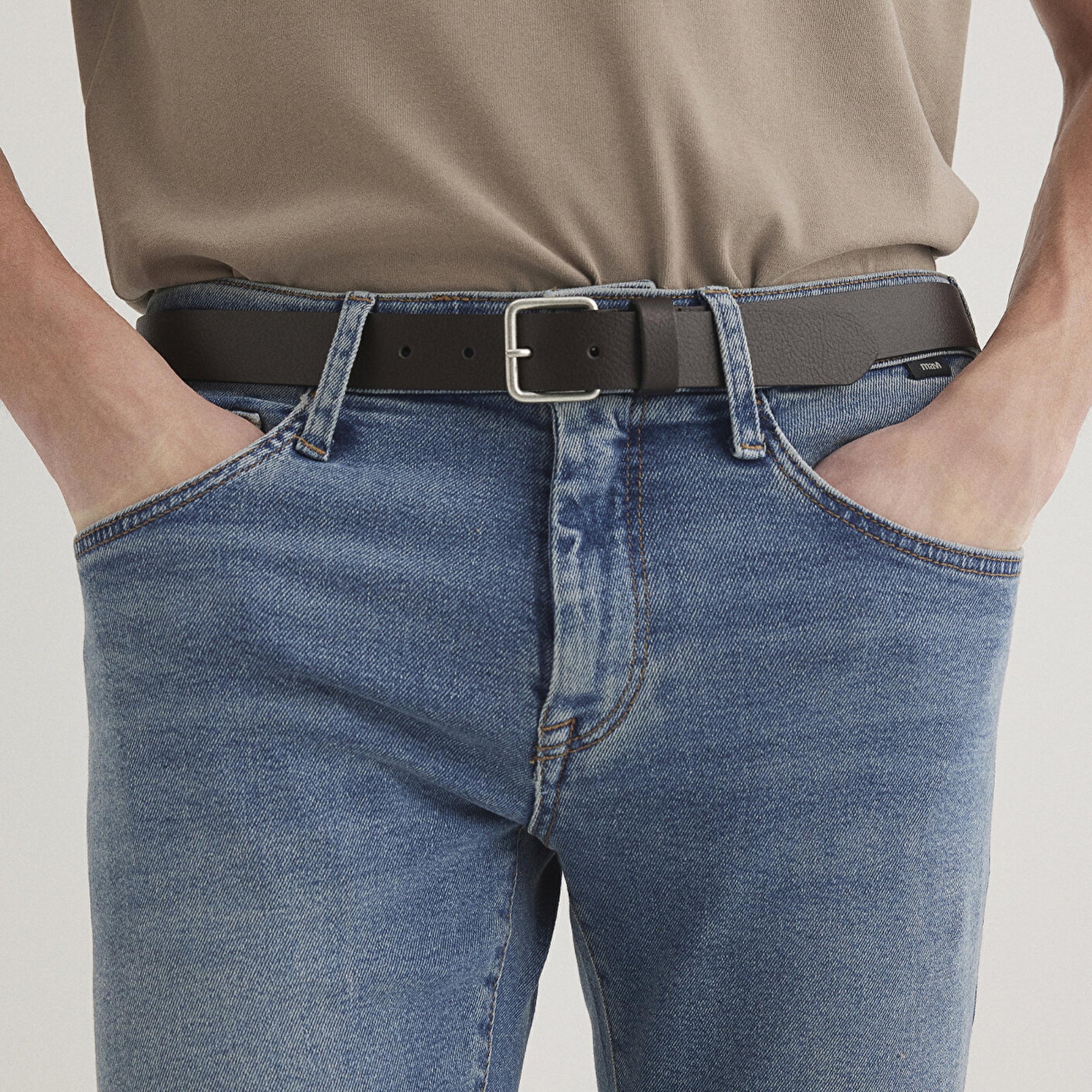 Mavi Kahverengi Deri Kemer 0911877-85397