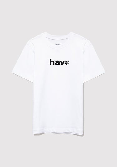  Mavi Hav Baskılı Beyaz Çocuk Tişört Regular Fit / Normal Kesim 6610350-620