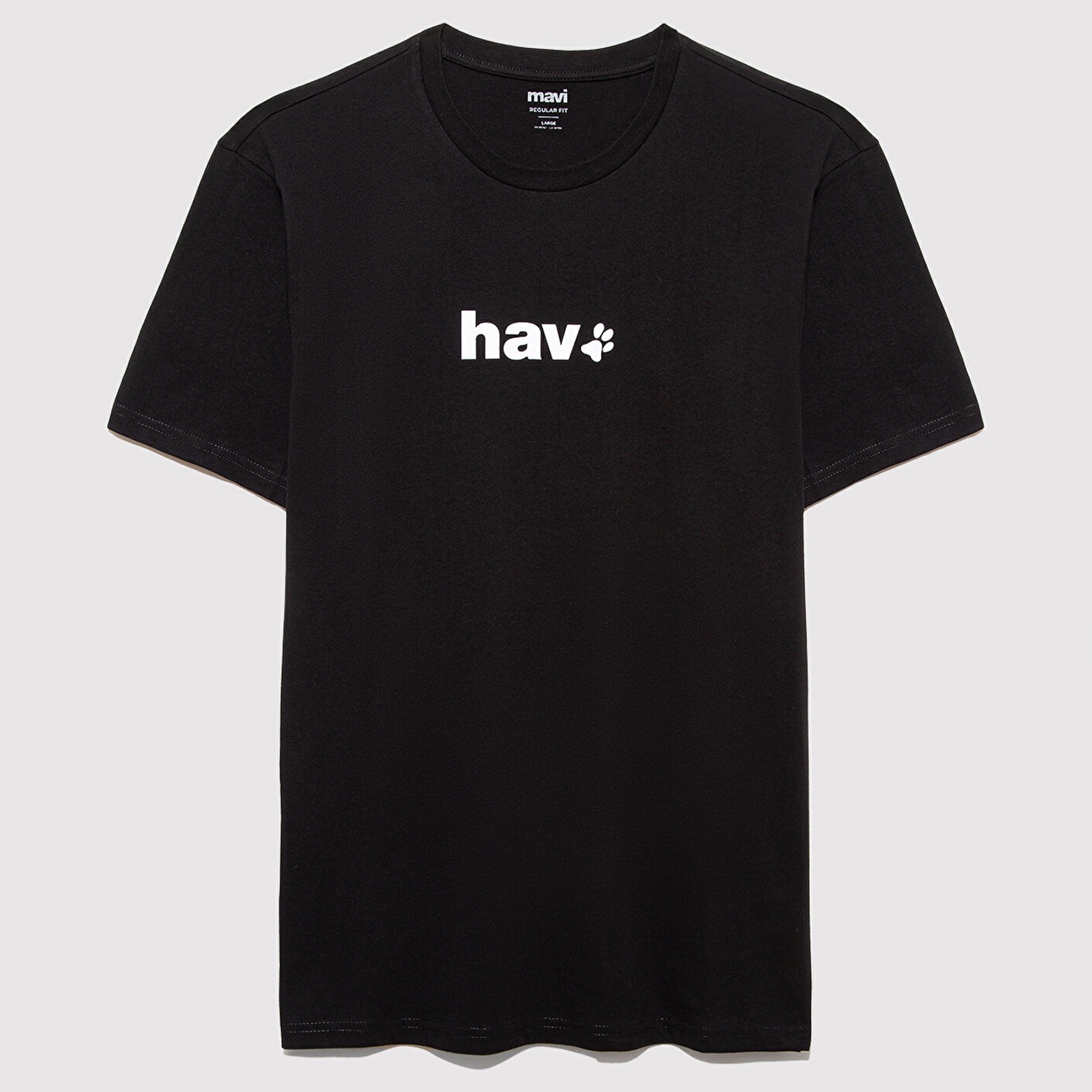 Mavi Hav Baskılı Siyah Tişört Regular Fit / Normal Kesim 0612759-900