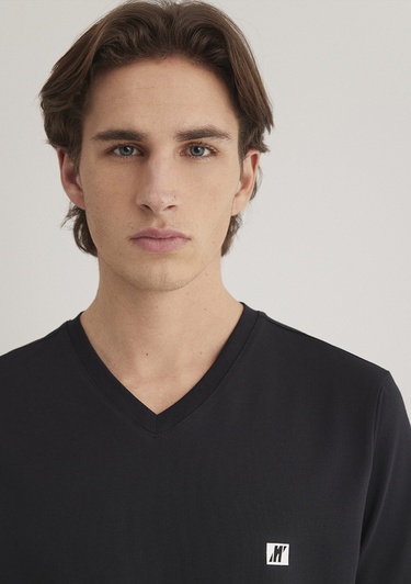  Mavi Mavi Pro Siyah Basic Tişört Muscle Fit 0612756-71379