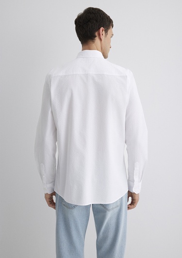  Mavi Beyaz Gömlek Regular Fit / Normal Kesim 0211547-620