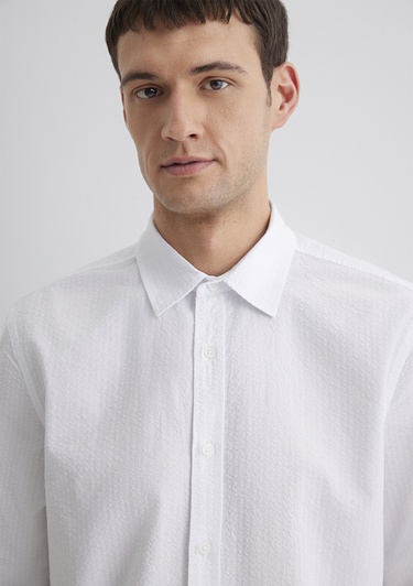  Mavi Beyaz Gömlek Regular Fit / Normal Kesim 0211547-620