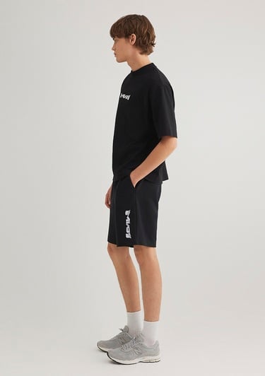  Mavi MV91 Nakış Logo Baskılı Siyah Şort 0410244-900