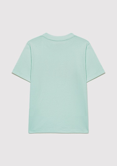  Mavi Mavi Logo Baskılı Yeşil Tişört Regular Fit / Normal Kesim 7610109-71643