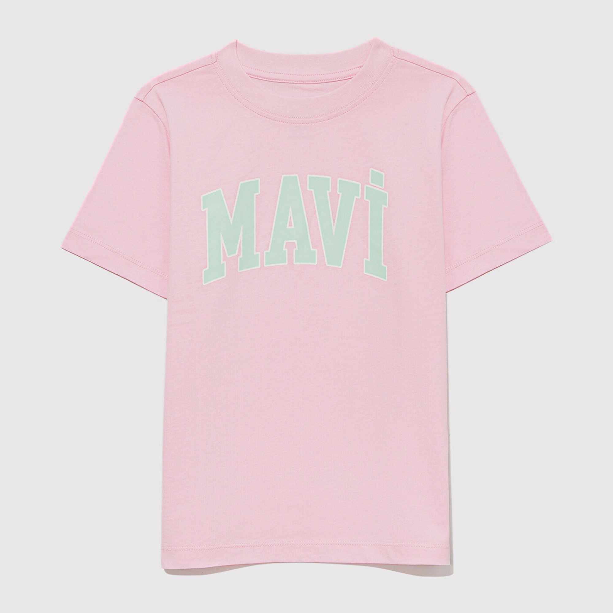 Mavi Mavi Logo Baskılı Pembe Tişört Regular Fit / Normal Kesim 7610109-86953