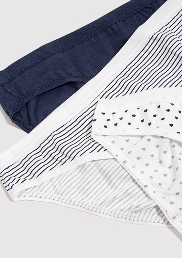  Mavi 3lü Klasik Külot 1913379-32184