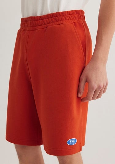  Mavi Mavi Logo Baskılı Turuncu Şort 0410240-70435