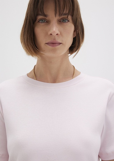  Mavi Pembe Basic Tişört Semi Slim Fit / Yarı Dar Kesim 1612916-89200