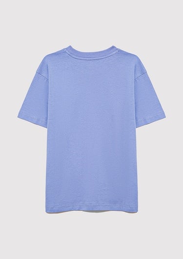  Mavi Mavi Jeans Baskılı Mavi Tişört Loose Fit / Bol Rahat Kesim 6610287-80591