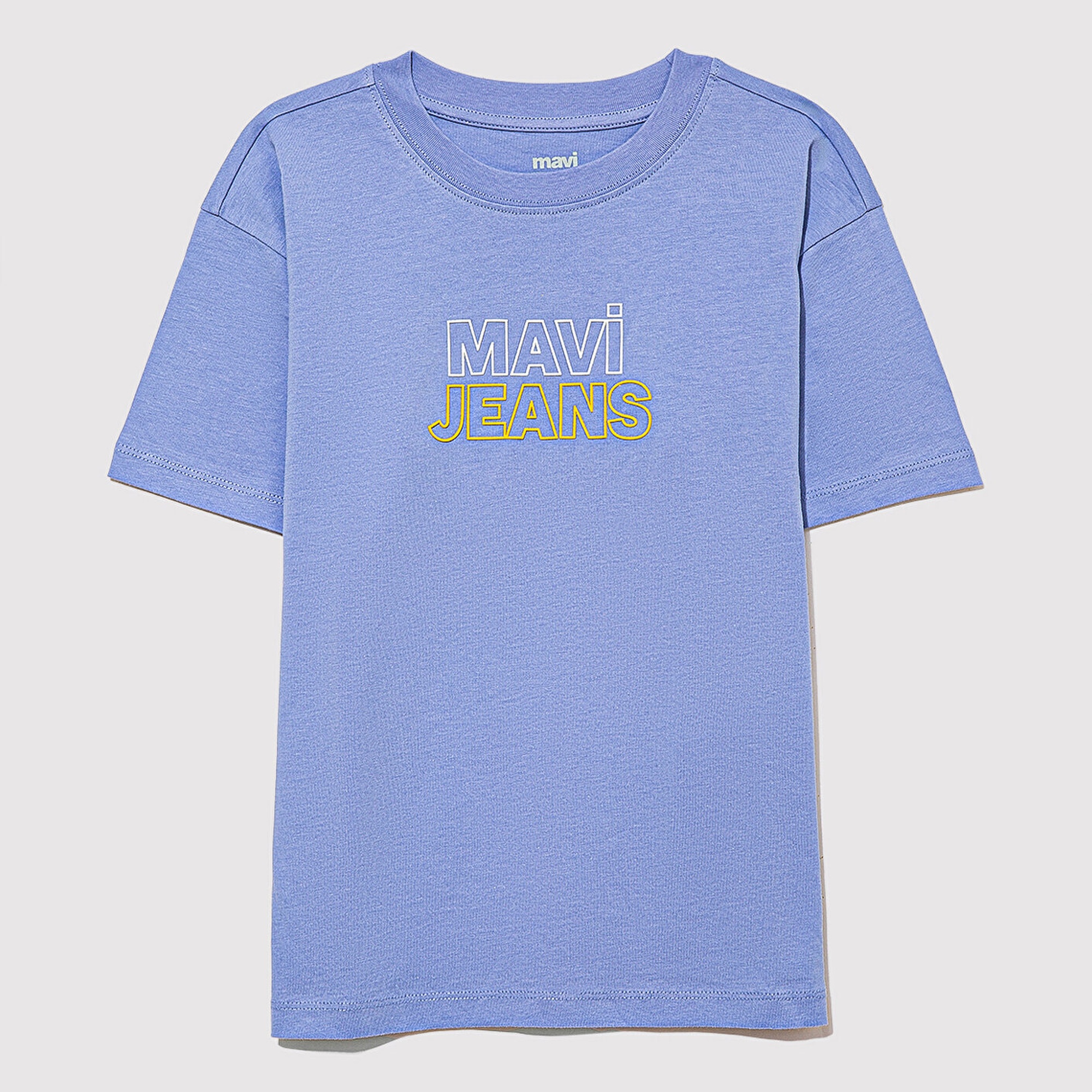 Mavi Mavi Jeans Baskılı Mavi Tişört Loose Fit / Bol Rahat Kesim 6610287-80591