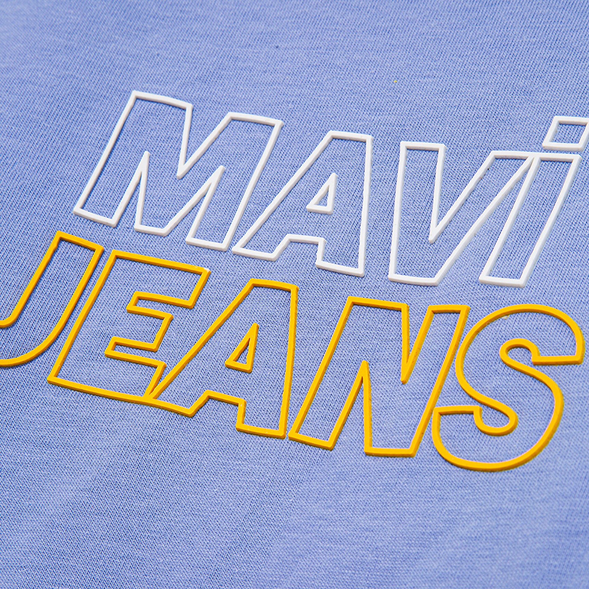 Mavi Mavi Jeans Baskılı Mavi Tişört Loose Fit / Bol Rahat Kesim 6610287-80591