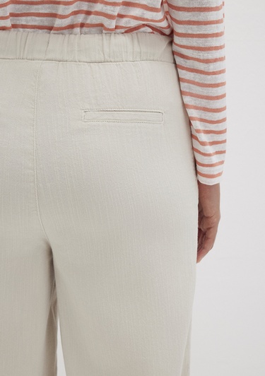  Mavi Beli Bağcıklı Bej Pantolon 1010945-35043