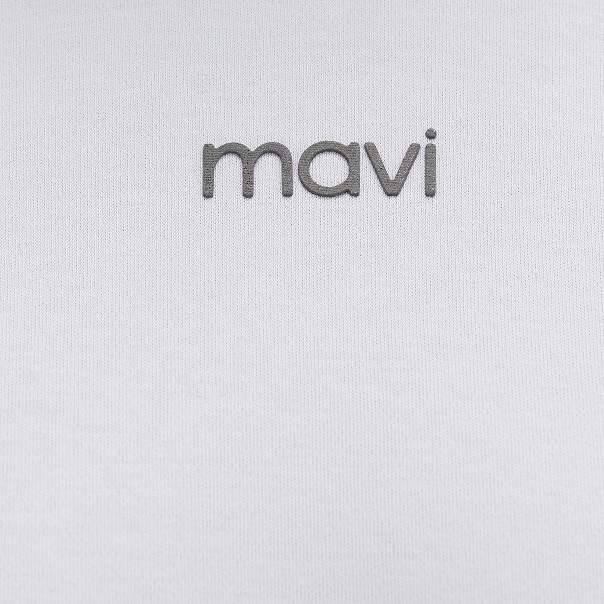 Mavi Mavi Logo Baskılı Beyaz Tişört Loose Fit / Bol Rahat Kesim 1612829-89201