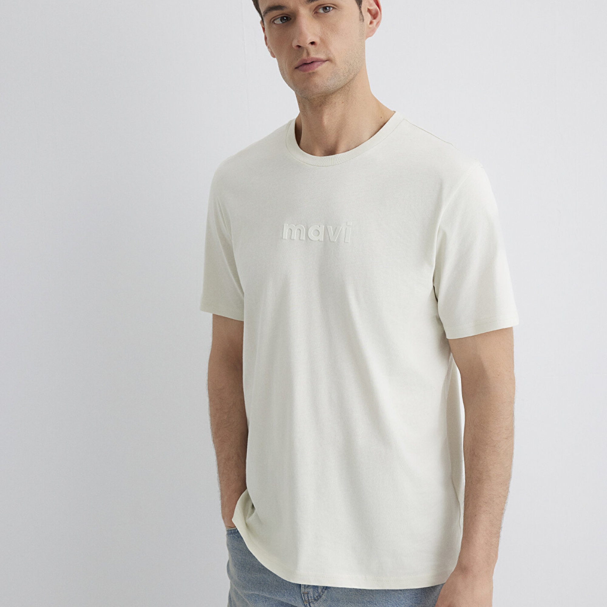 Mavi Mavi Baskılı Gri Tişört Regular Fit / Normal Kesim 0612732-70142