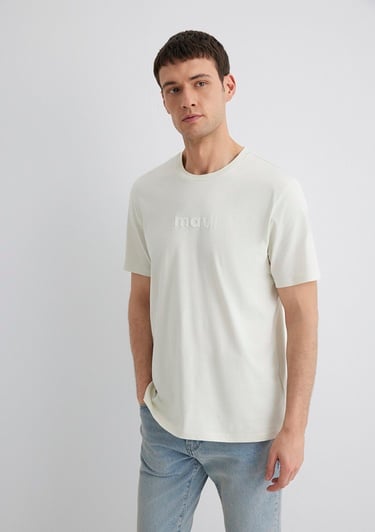  Mavi Mavi Baskılı Gri Tişört Regular Fit / Normal Kesim 0612732-70142