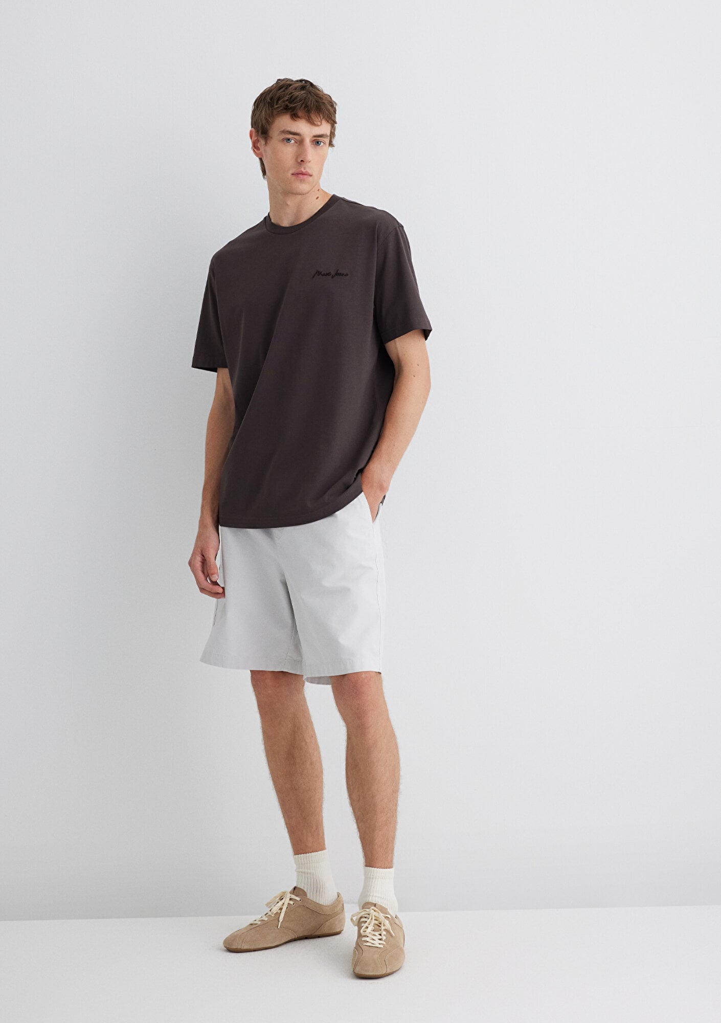  Mavi Gri Şort 0410268-70080