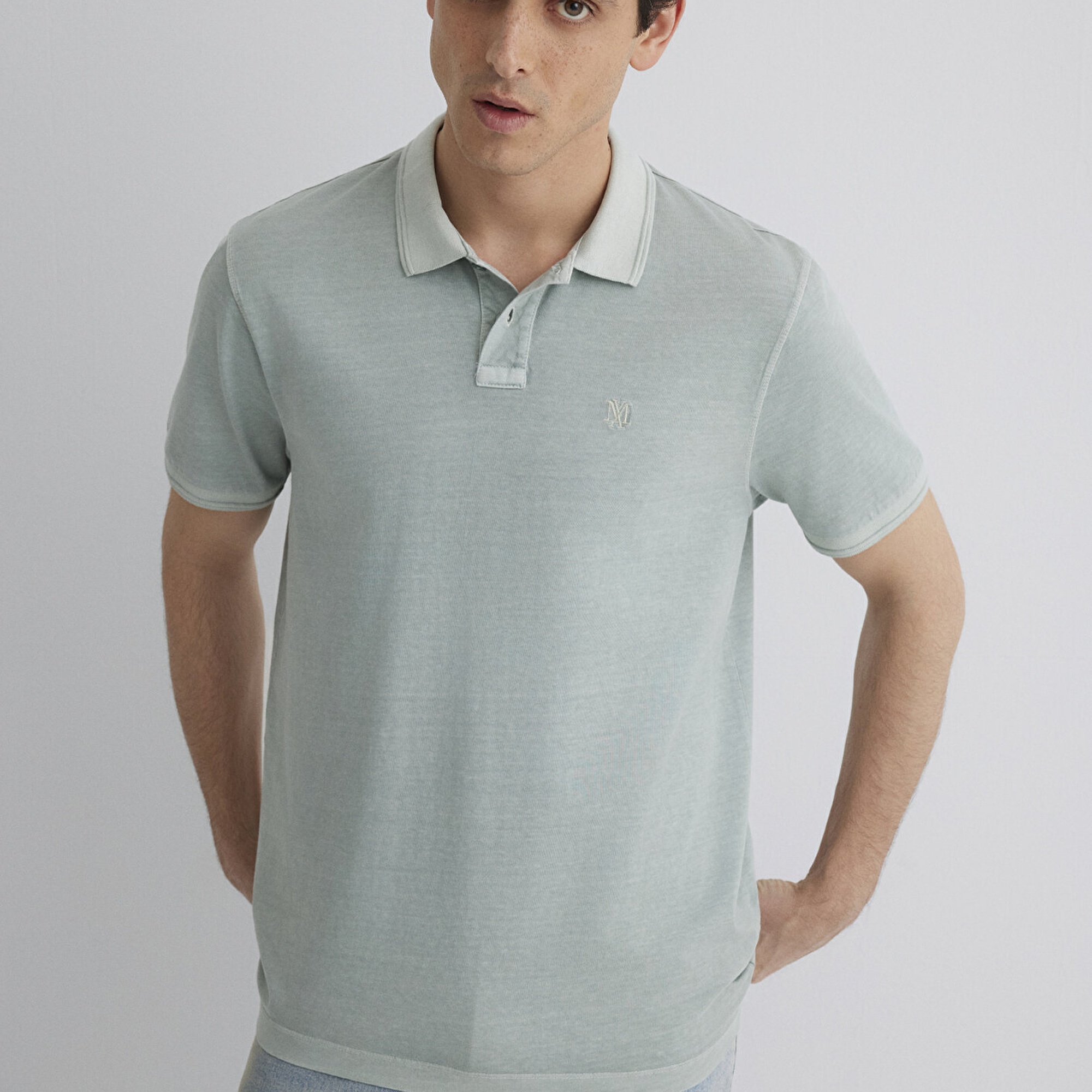 Mavi Yeşil Polo Tişört Regular Fit / Normal Kesim 0612621-70148