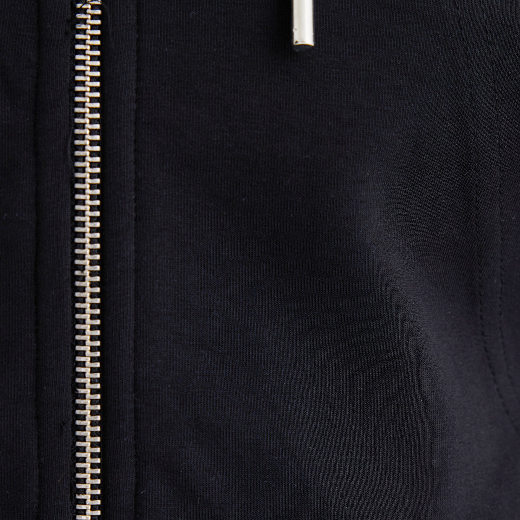 Mavi Kapüşonlu Siyah İnterlok Sweatshirt 1S10424-900