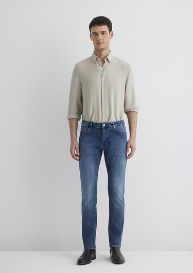  Mavi Jake Lux Black Gölgeli İndigo Mavisi Jean Pantolon 0042289559