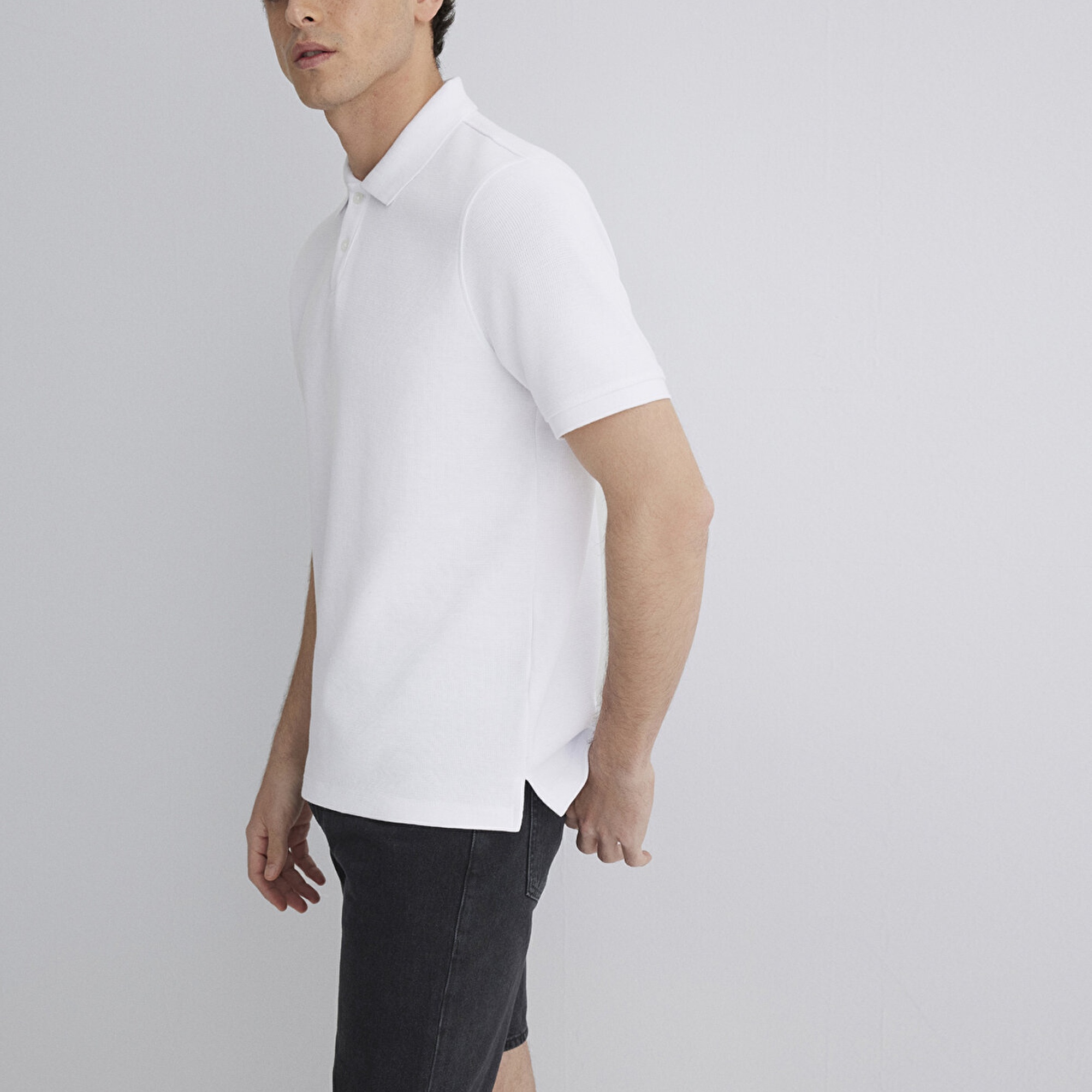 Mavi Beyaz Polo Tişört Regular Fit / Normal Kesim 0612231-620