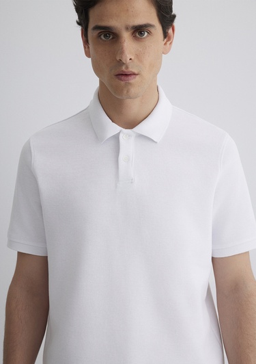  Mavi Beyaz Polo Tişört Regular Fit / Normal Kesim 0612231-620