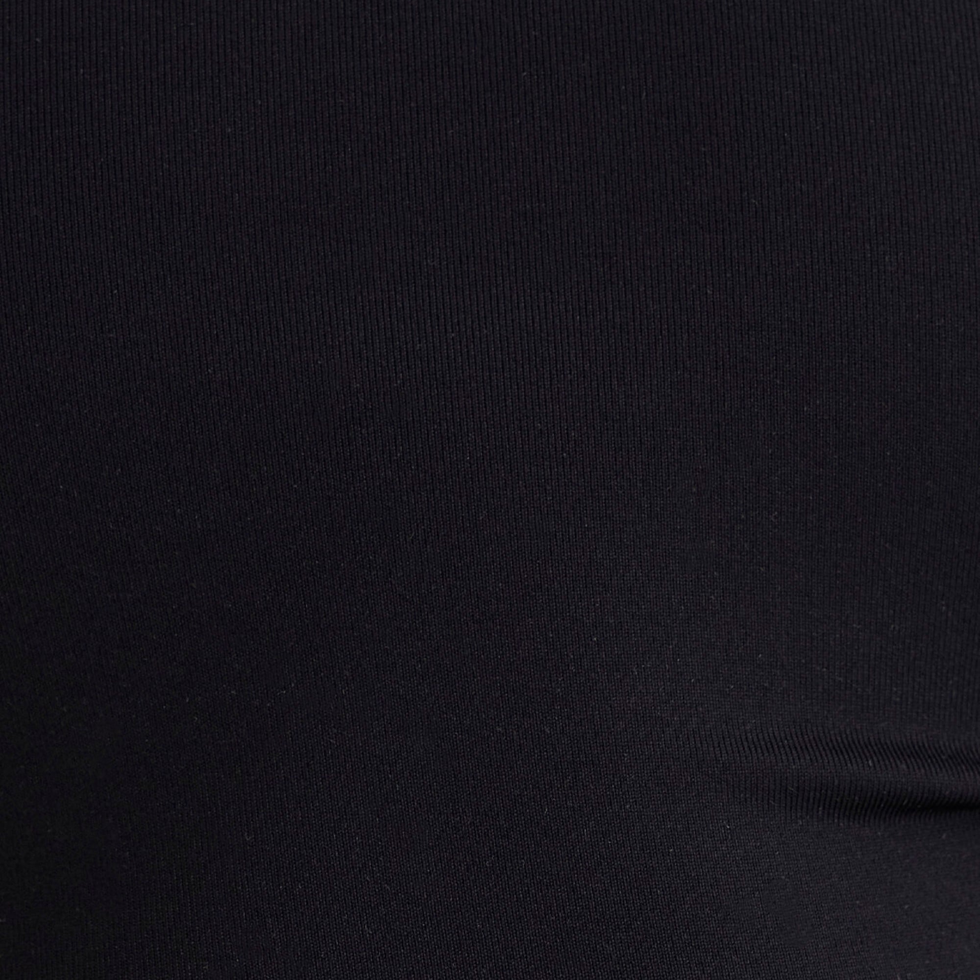 Mavi Kare Yaka Siyah Poliamid Atlet Fitted / Vücuda Oturan Kesim 1613498-900