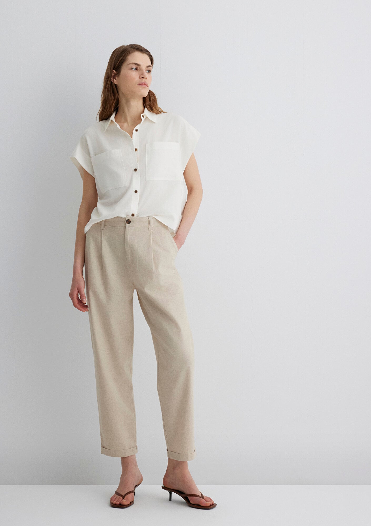  Mavi Bej Pantolon 1011000-70331