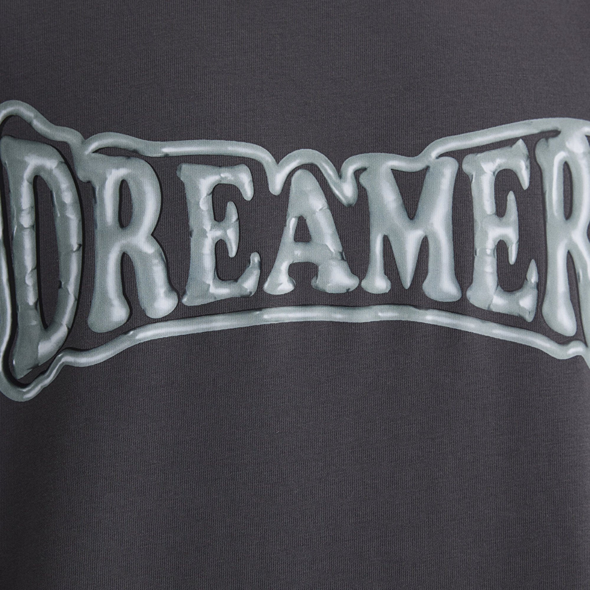 Mavi Dreamer Baskılı Gri Tişört Loose Fit / Bol Rahat Kesim 0612807-80955