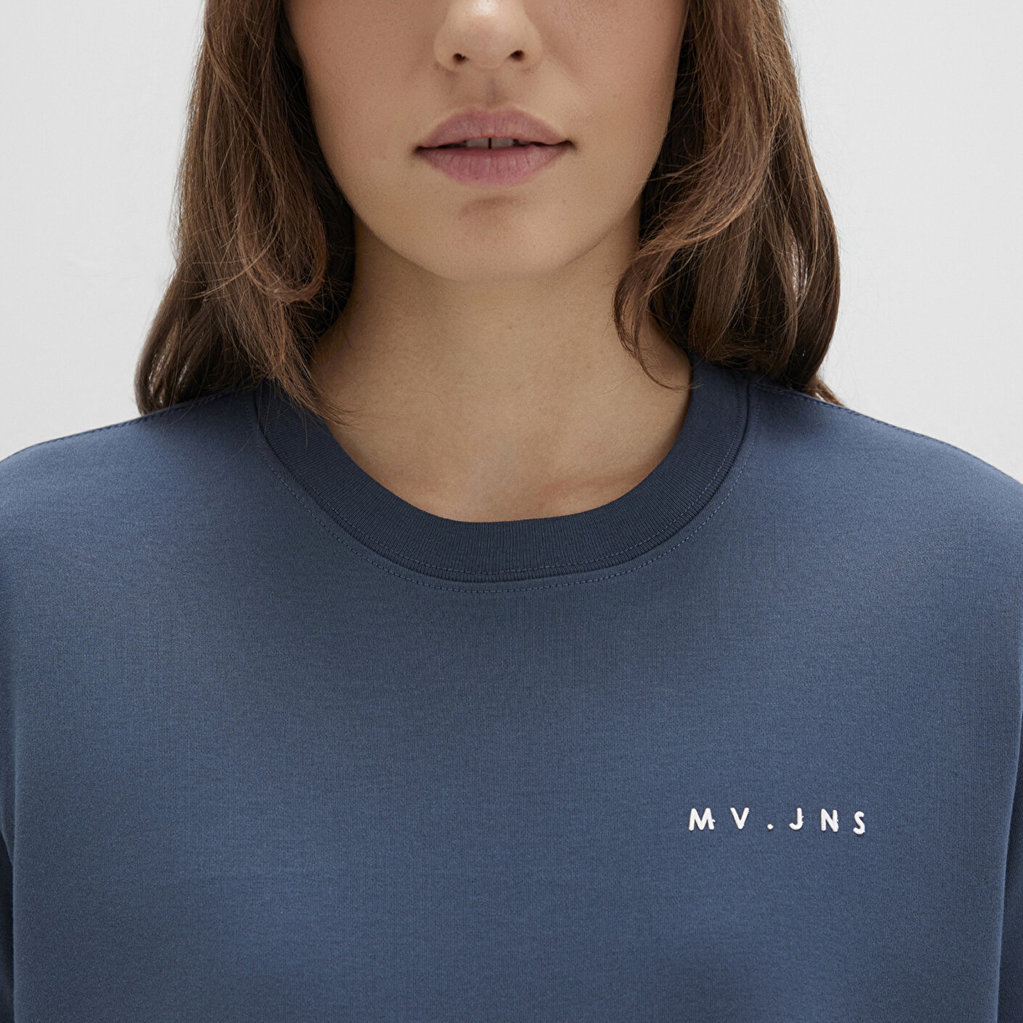 Mavi MV Baskılı İnterlok Lacivert Tişört Regular Fit / Normal Kesim 1613148-70500