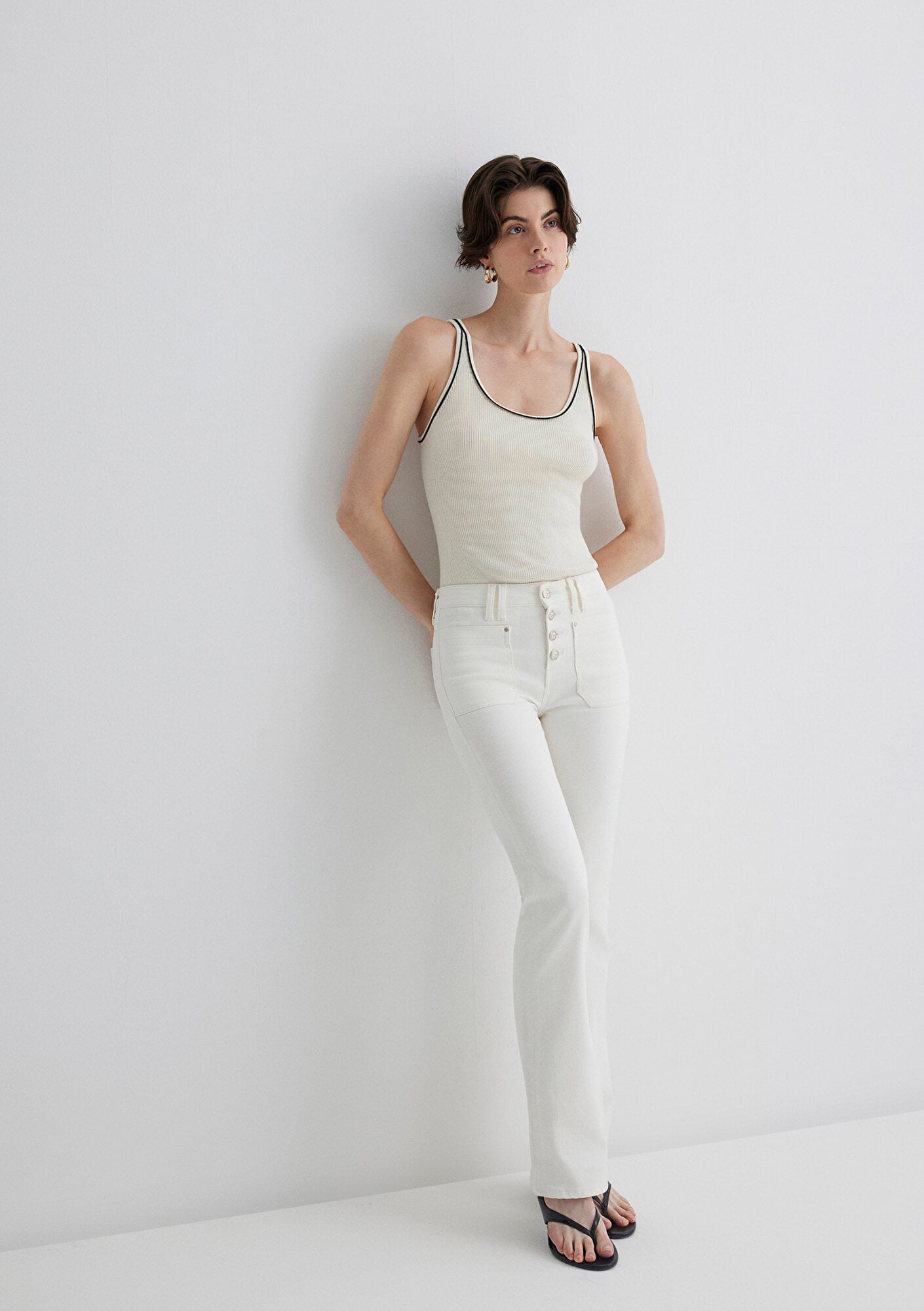  Mavi Sierra Gold Premium Kırık Beyaz Jean Pantolon 1010578-89774