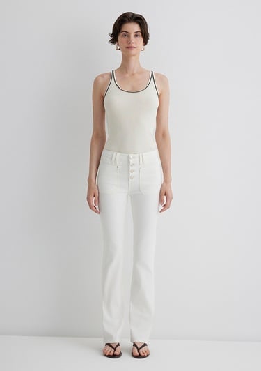  Mavi Sierra Gold Premium Kırık Beyaz Jean Pantolon 1010578-89774