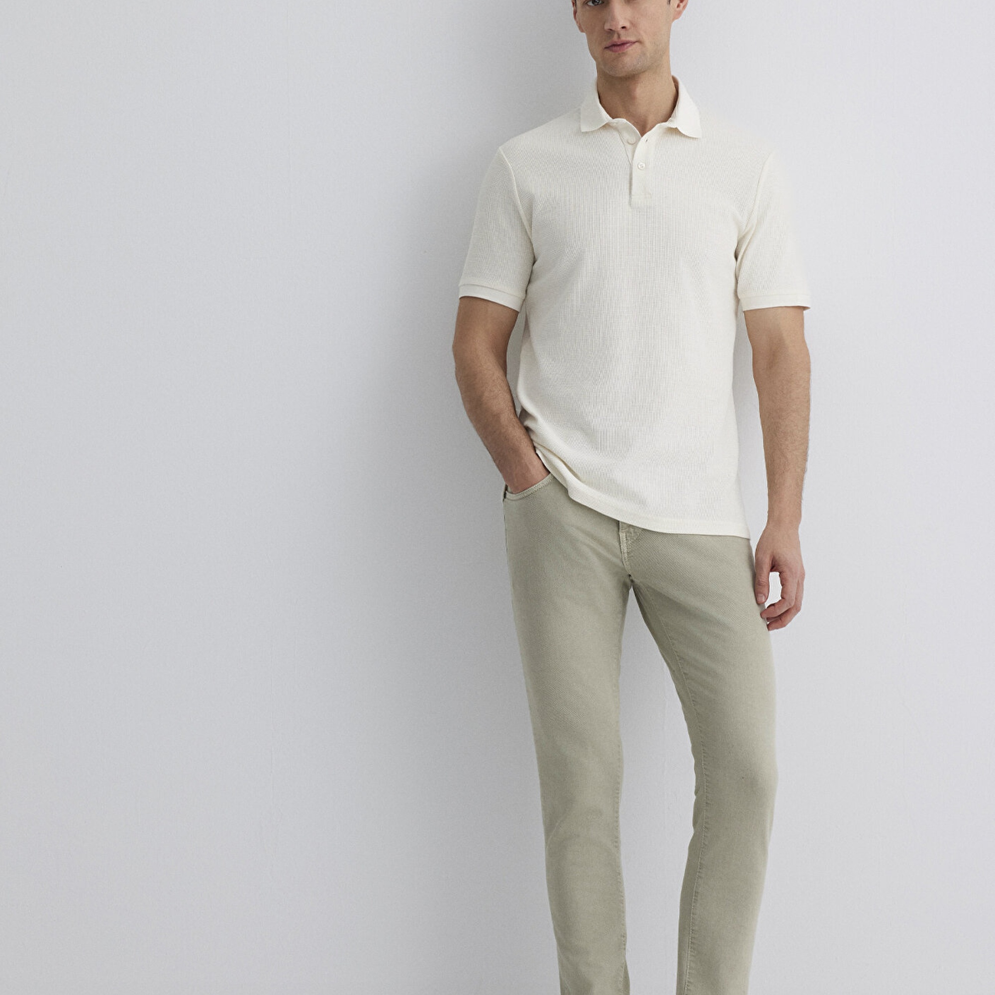 Mavi James Soluk Yeşil Comfort Gabardin Pantolon 0042489454