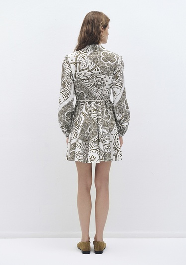  Mavi Baskılı Elbise 1310560-89885