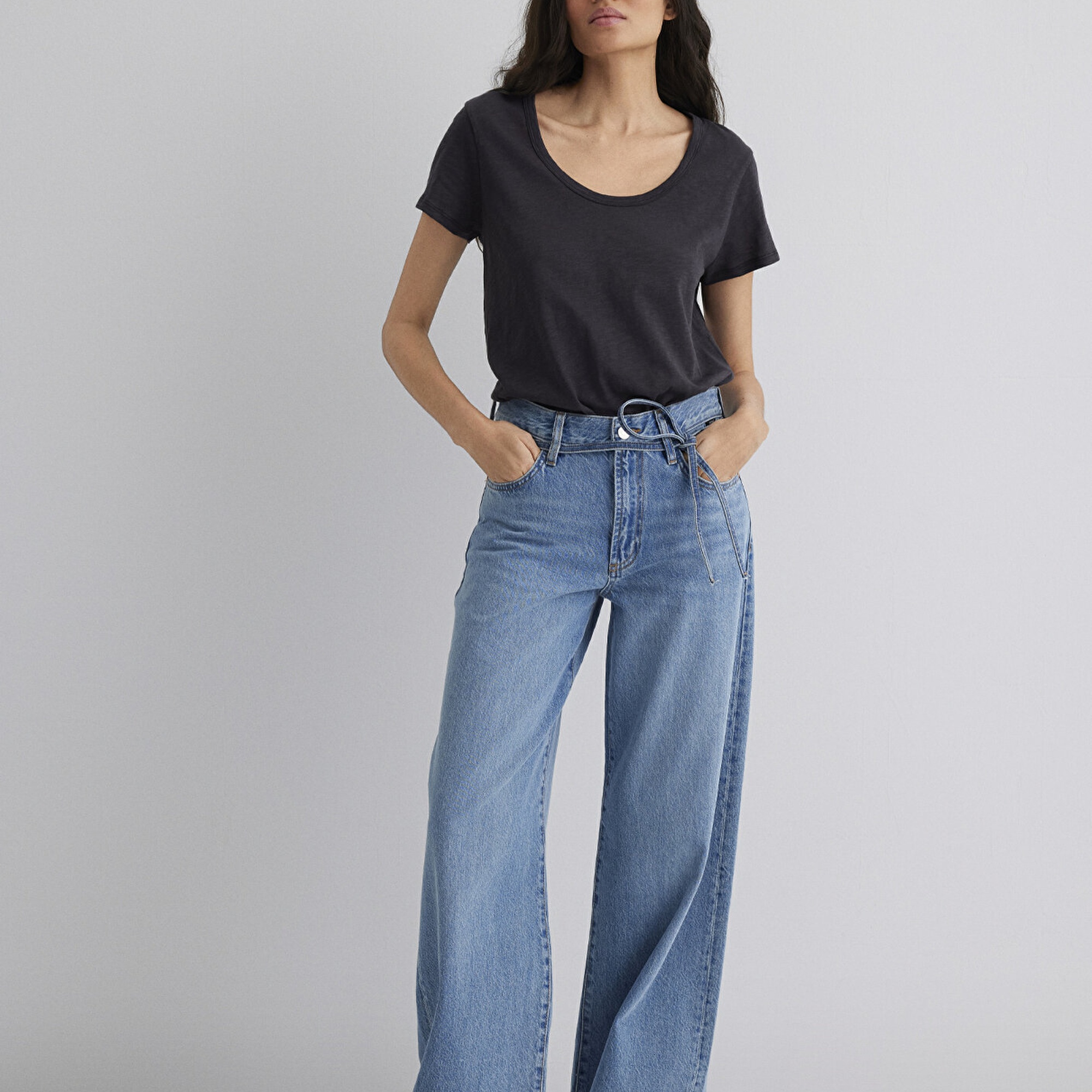 Mavi Antrasit Basic Tişört Regular Fit / Normal Kesim 1613076-70087