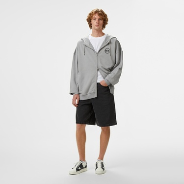  UNITED4 Erkek Gri Oversize T-Shirt