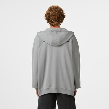  UNITED4 Erkek Gri Oversize T-Shirt