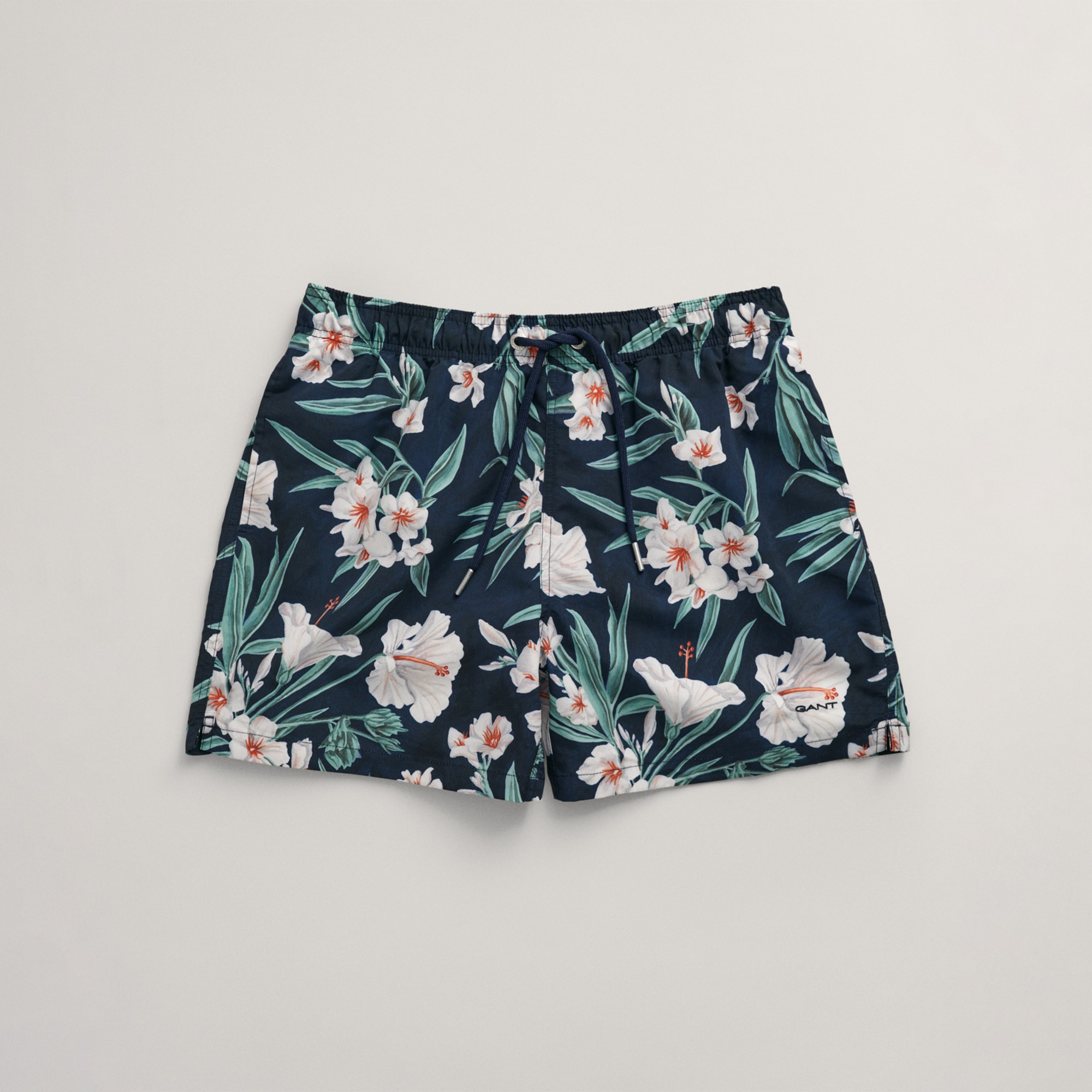 GANT Erkek Lacivert Regular Fit Desenli Mayo Şort