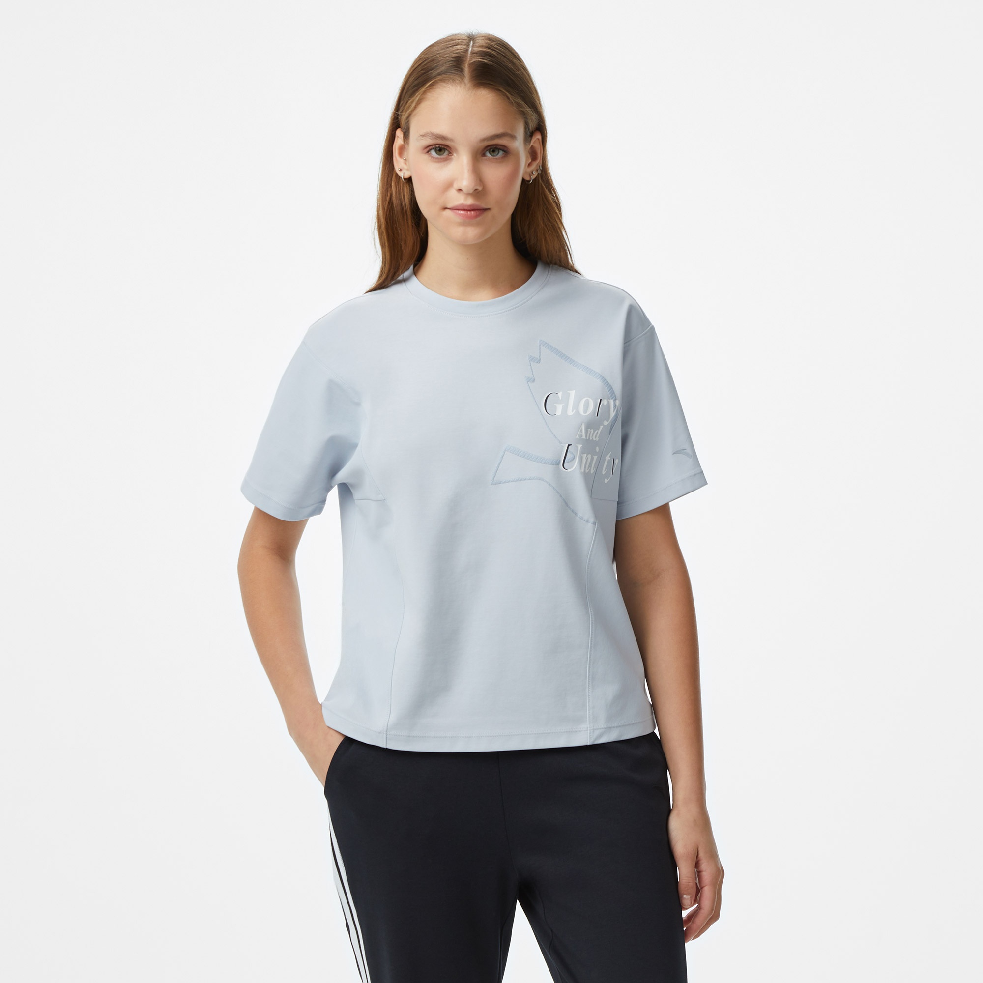 Anta Sports Kadın Gri T-Shirt