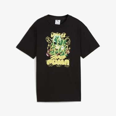  Puma Graphic Super Çocuk Siyah T-Shirt