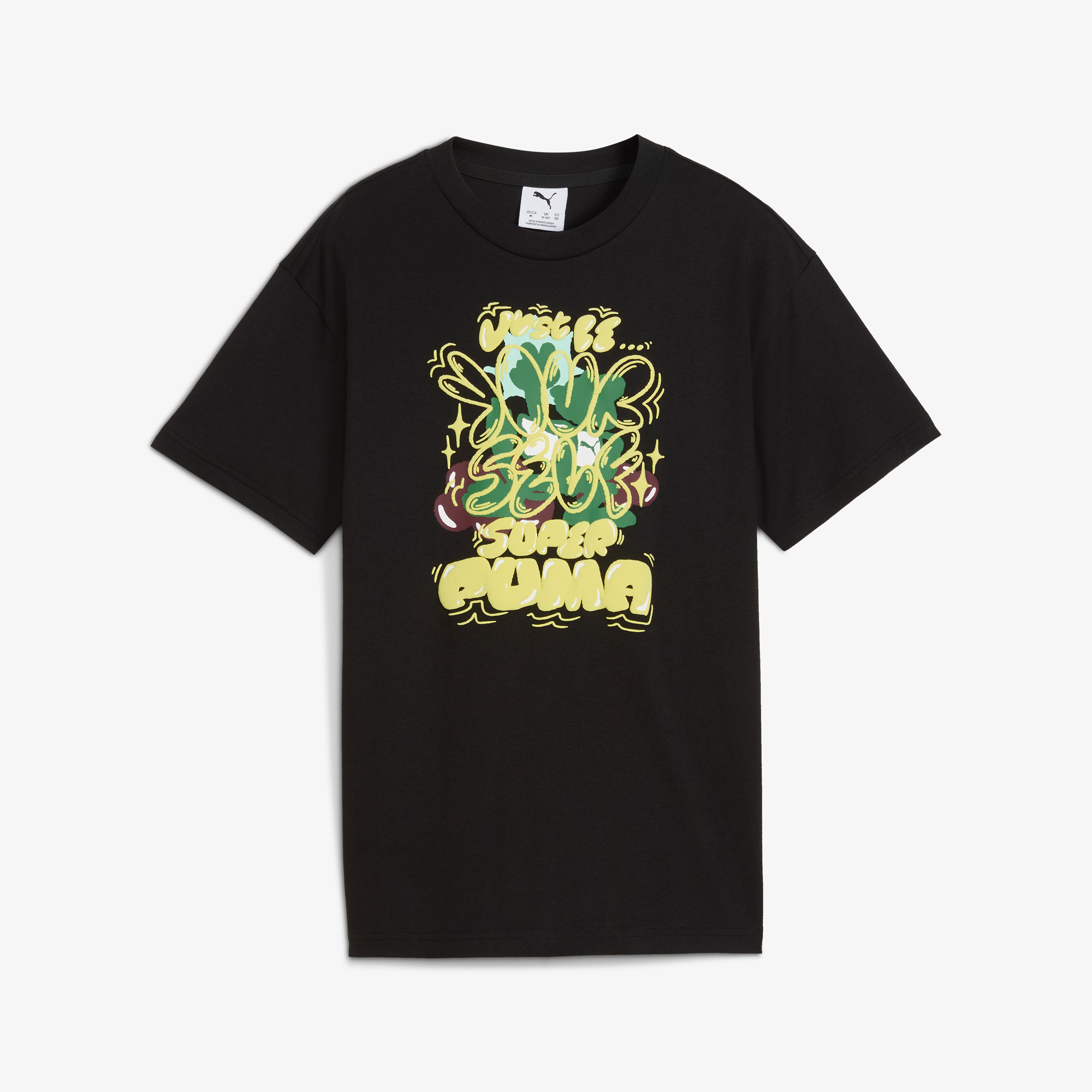  Puma Graphic Super Çocuk Siyah T-Shirt