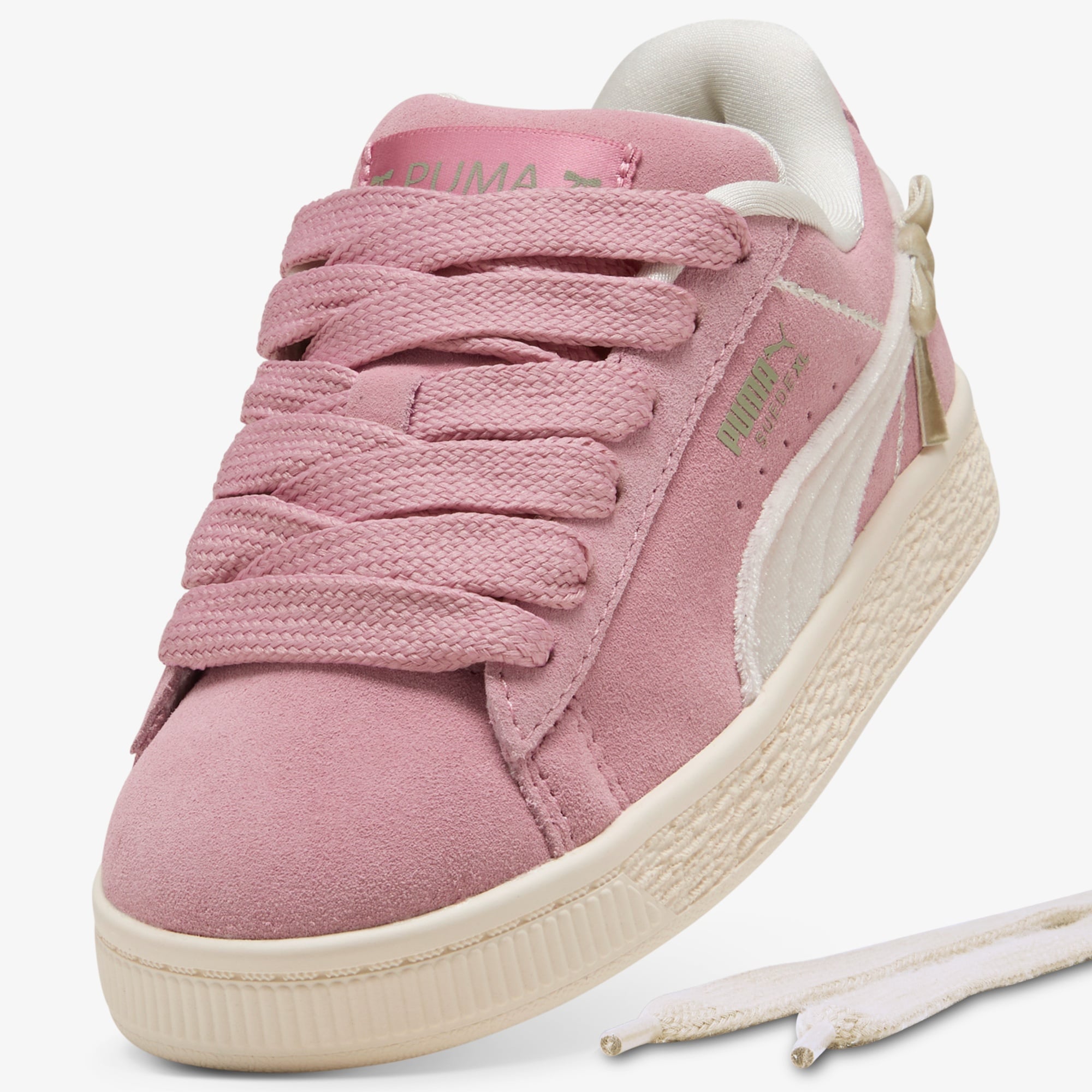 Puma Suede XL Bowtique Çocuk Pembe Spor Ayakkabı