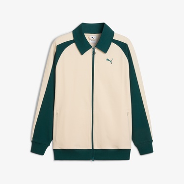  Puma T7 Relaxed Wing Collar Unisex Krem Ceket