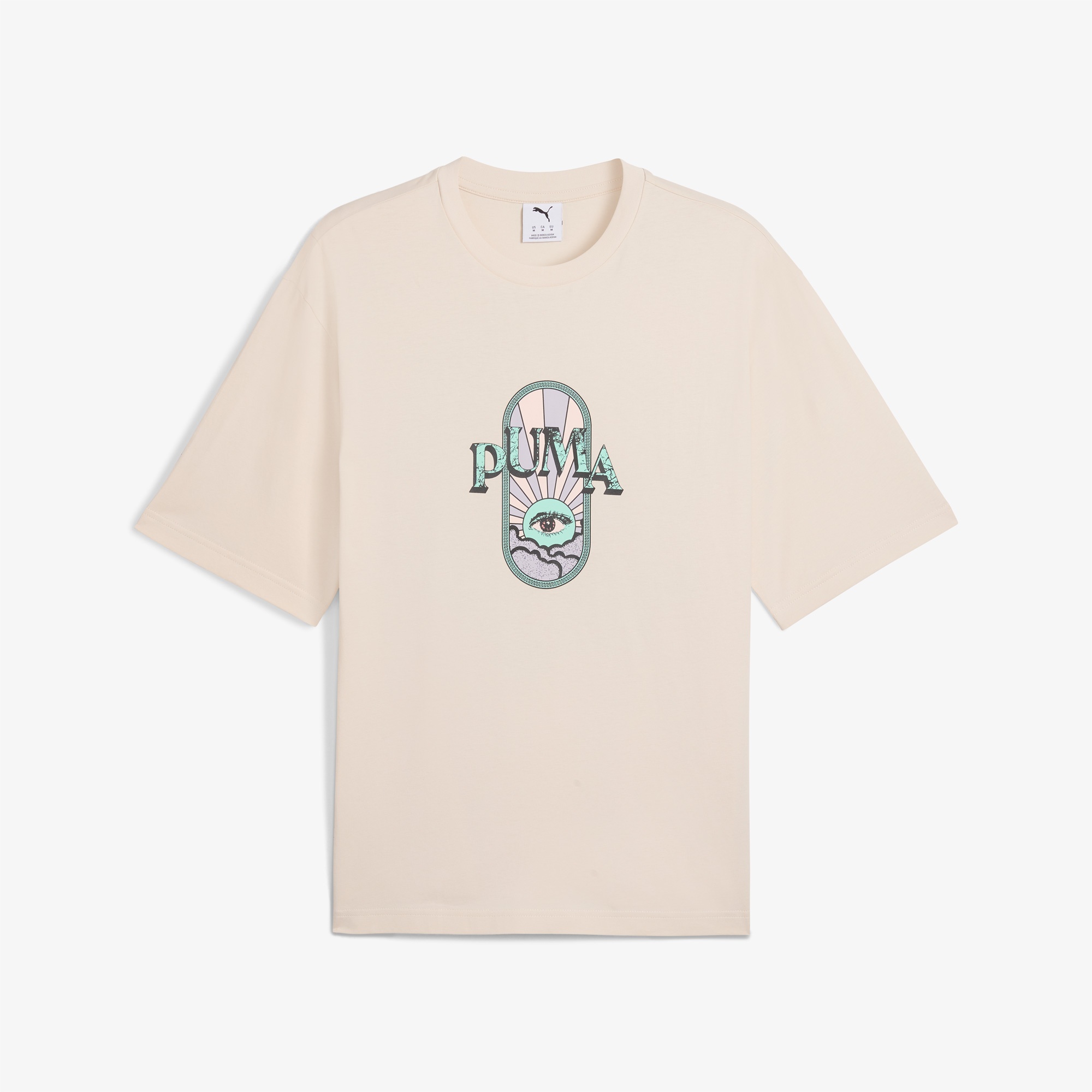 Puma Graphic Erkek Krem T-Shirt