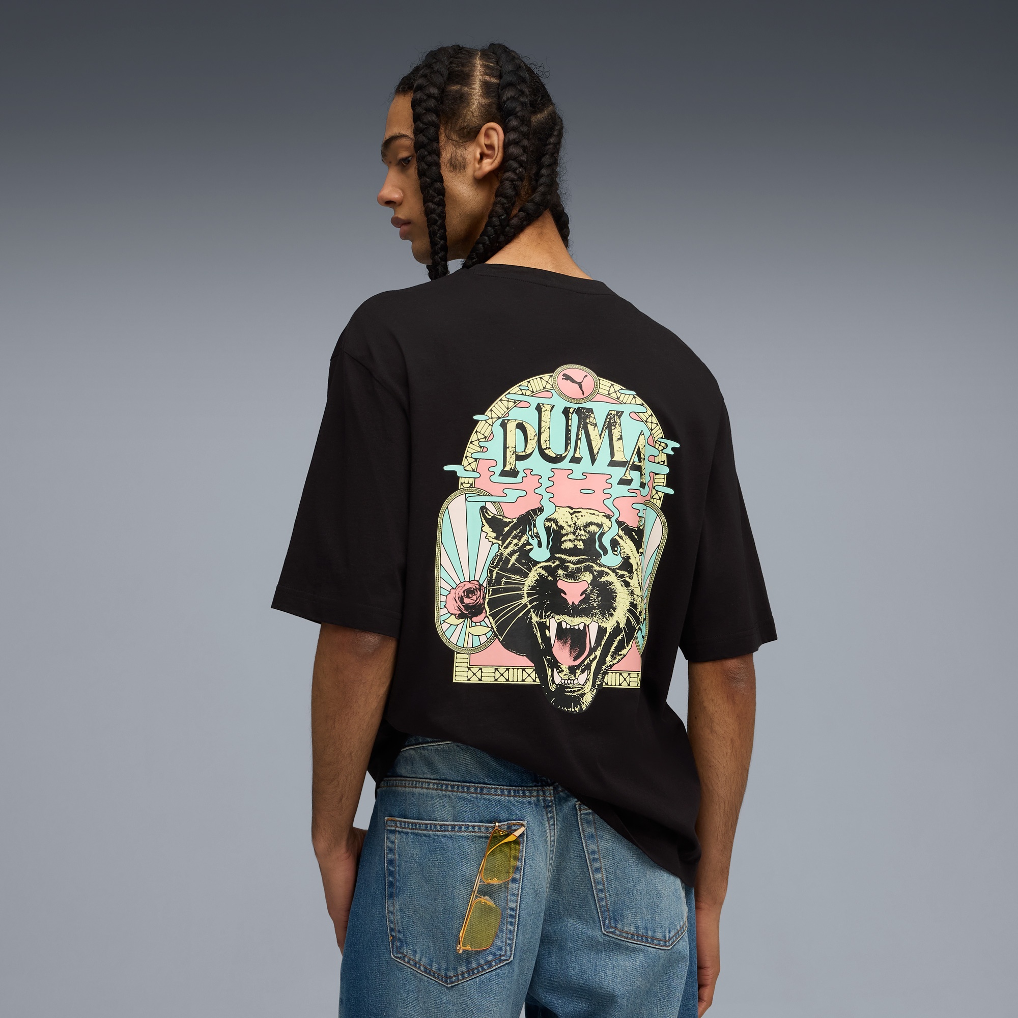 Puma Graphic Erkek Siyah T-Shirt